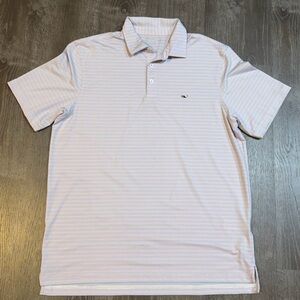 Vineyard Vines Men's Performance Pastel Striped Polo